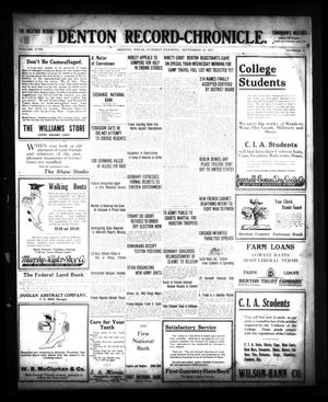 Denton Record-Chronicle. (Denton, Tex.), Vol. 28, No. 31, Ed. 1 Tuesday, September 18, 1917