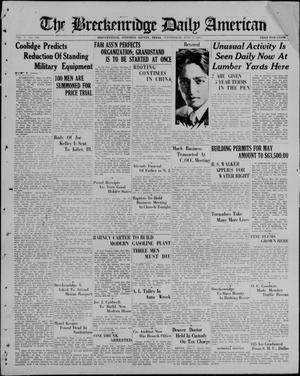 The Breckenridge Daily American (Breckenridge, Tex), Vol. 5, No. 286, Ed. 1, Wednesday, June 3, 1925