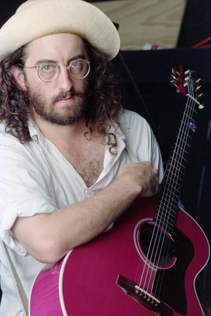 [James McMurtry With a Pink Guitar]