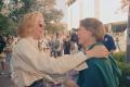 Photograph: [Cybil Shepherd Talking to Woman at Texans Rally for Choice]