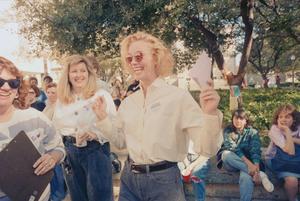 [Cybil Shepherd at Texans Rally for Choice Rally at University of Texas]