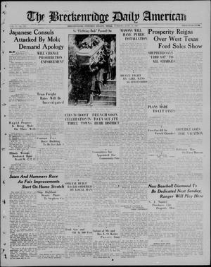 The Breckenridge Daily American (Breckenridge, Tex), Vol. 5, No. 303, Ed. 1, Tuesday, June 23, 1925