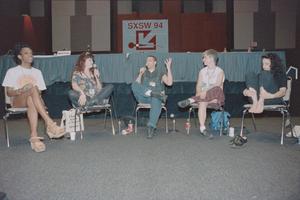 Primary view of object titled '[Girlie Action Panel at South by Southwest]'.