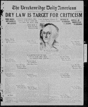The Breckenridge Daily American (Breckenridge, Tex), Vol. 6, No. 199, Ed. 1, Monday, February 22, 1926