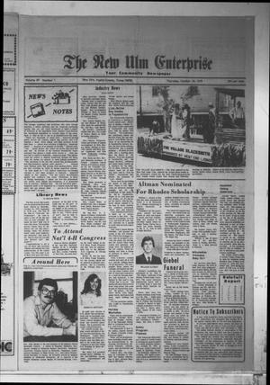 The New Ulm Enterprise (New Ulm, Tex.), Vol. 69, No. 1, Ed. 1 Thursday, October 18, 1979