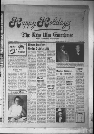 The New Ulm Enterprise (New Ulm, Tex.), Vol. 69, No. 10, Ed. 1 Thursday, December 20, 1979