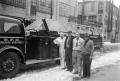 Thumbnail image of item number 1 in: '[Four Men Next to B.F.D. Fire Truck]'.