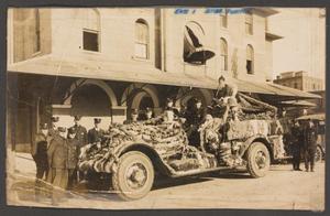 Primary view of object titled '[Beaumont Fire Engine in Christmas Parade]'.