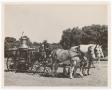 Thumbnail image of item number 1 in: '[O. C. Martin and Louis Cole on Horse-Drawn Fire Engine]'.