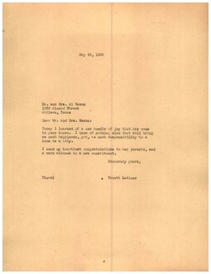 [Letter from Truett Latimer to Mr. and Mrs. Al Mason, May 23, 1955]