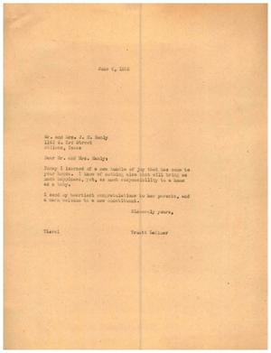 [Letter from Truett Latimer to Mr. and Mrs. J. C. Manly, June 6, 1955]