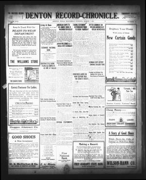 Denton Record-Chronicle. (Denton, Tex.), Vol. 17, No. 177, Ed. 1 Wednesday, March 7, 1917