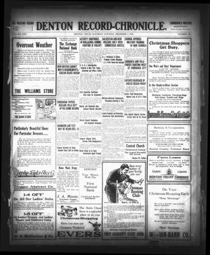 Denton Record-Chronicle. (Denton, Tex.), Vol. 17, No. 102, Ed. 1 Saturday, December 9, 1916