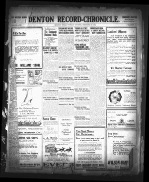 Denton Record-Chronicle. (Denton, Tex.), Vol. 17, No. 110, Ed. 1 Tuesday, December 19, 1916