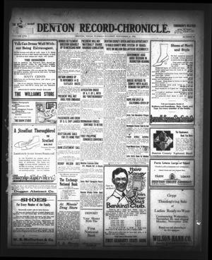 Denton Record-Chronicle. (Denton, Tex.), Vol. 17, No. 86, Ed. 1 Tuesday, November 21, 1916