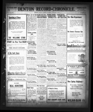 Denton Record-Chronicle. (Denton, Tex.), Vol. 17, No. 134, Ed. 1 Tuesday, January 16, 1917