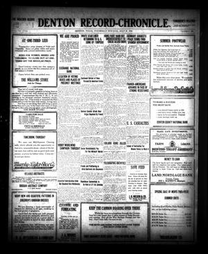 Denton Record-Chronicle. (Denton, Tex.), Vol. 18, No. 295, Ed. 1 Wednesday, July 24, 1918