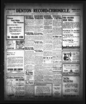 Denton Record-Chronicle. (Denton, Tex.), Vol. 17, No. 81, Ed. 1 Wednesday, November 15, 1916