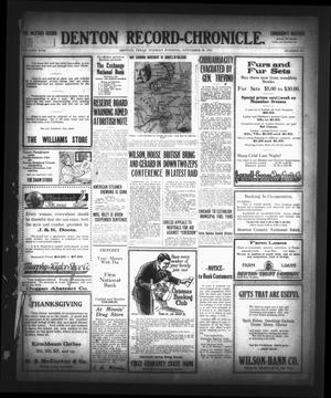 Denton Record-Chronicle. (Denton, Tex.), Vol. 17, No. 92, Ed. 1 Tuesday, November 28, 1916
