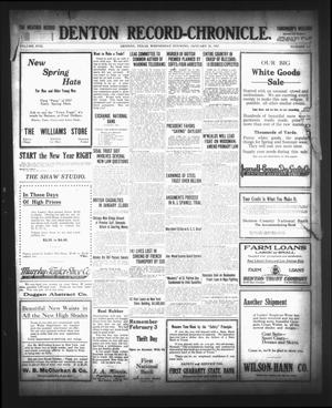 Denton Record-Chronicle. (Denton, Tex.), Vol. 17, No. 147, Ed. 1 Wednesday, January 31, 1917
