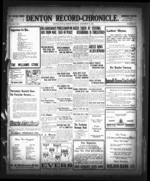 Denton Record-Chronicle. (Denton, Tex.), Vol. 17, No. 107, Ed. 1 Friday, December 15, 1916