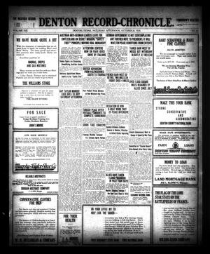 Denton Record-Chronicle. (Denton, Tex.), Vol. 19, No. 64, Ed. 1 Saturday, October 26, 1918