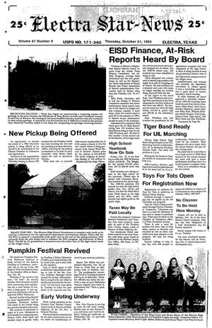 Electra Star-News (Electra, Tex.), Vol. 87, No. 9, Ed. 1 Thursday, October 21, 1993