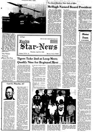 Electra Star-News (Electra, Tex.), Vol. 73, No. 37, Ed. 1 Thursday, April 24, 1980