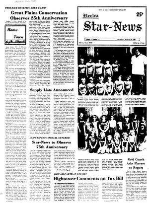 Electra Star-News (Electra, Tex.), Vol. 74, No. 52, Ed. 1 Thursday, August 6, 1981