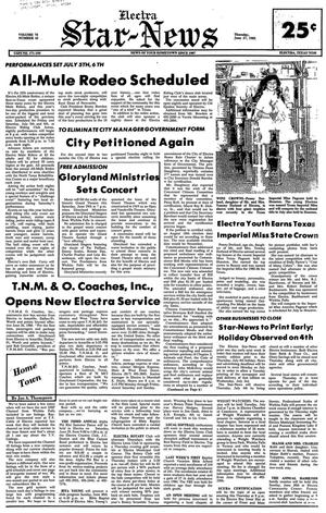 Electra Star-News (Electra, Tex.), Vol. 78, No. 45, Ed. 1 Thursday, June 27, 1985