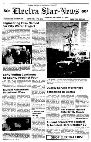 Primary view of object titled 'Electra Star-News (Electra, Tex.), Vol. 98, No. 10, Ed. 1 Thursday, October 21, 2004'.