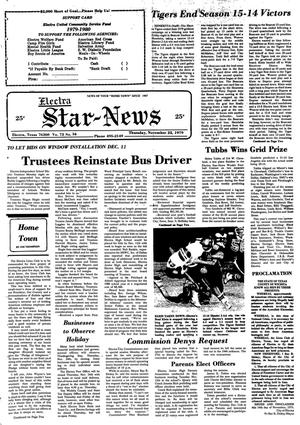 Electra Star-News (Electra, Tex.), Vol. 73, No. 16, Ed. 1 Thursday, November 22, 1979