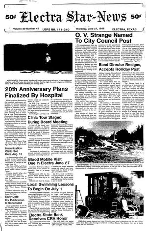 Electra Star-News (Electra, Tex.), Vol. 89, No. 45, Ed. 1 Thursday, June 27, 1996