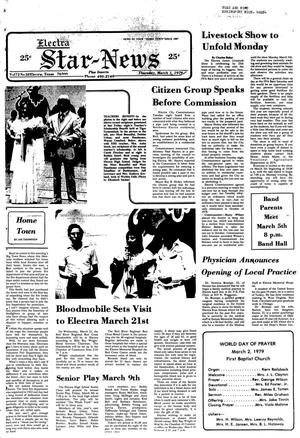 Electra Star-News (Electra, Tex.), Vol. 72, No. 30, Ed. 1 Thursday, March 1, 1979