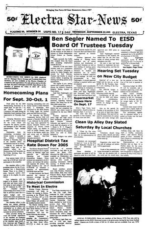 Electra Star-News (Electra, Tex.), Vol. 99, No. 6, Ed. 1 Thursday, September 22, 2005