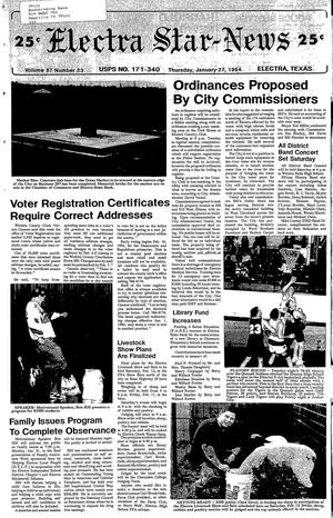 Electra Star-News (Electra, Tex.), Vol. 87, No. 23, Ed. 1 Thursday, January 27, 1994