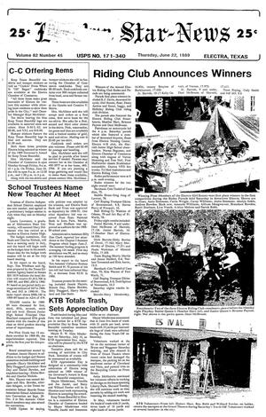 Electra Star-News (Electra, Tex.), Vol. 82, No. 45, Ed. 1 Thursday, June 22, 1989