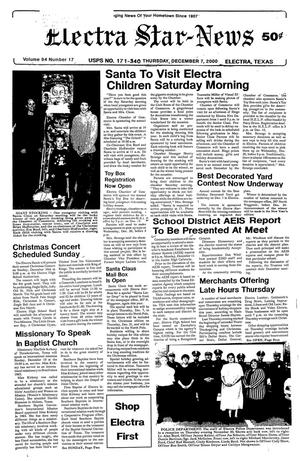 Electra Star-News (Electra, Tex.), Vol. 94, No. 17, Ed. 1 Thursday, December 7, 2000