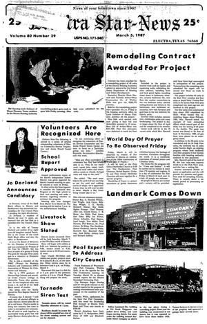 Electra Star-News (Electra, Tex.), Vol. 80, No. 29, Ed. 1 Thursday, March 5, 1987