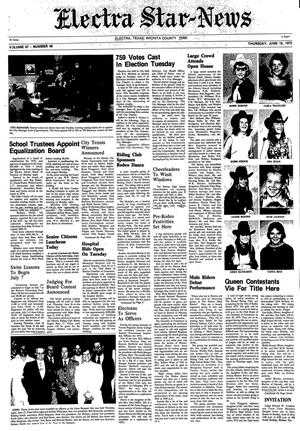 Electra Star-News (Electra, Tex.), Vol. 67, No. 46, Ed. 1 Thursday, June 19, 1975