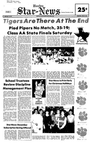Electra Star-News (Electra, Tex.), Vol. 79, No. 18, Ed. 1 Thursday, December 19, 1985