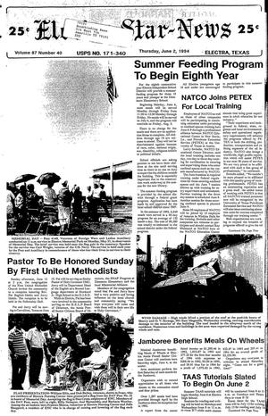 Electra Star-News (Electra, Tex.), Vol. 87, No. 40, Ed. 1 Thursday, June 2, 1994