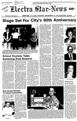 Electra Star-News (Electra, Tex.), Vol. 91, No. 5, Ed. 1 Thursday, September 18, 1997