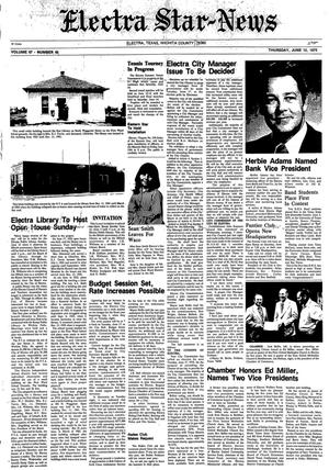 Electra Star-News (Electra, Tex.), Vol. 67, No. 45, Ed. 1 Thursday, June 12, 1975