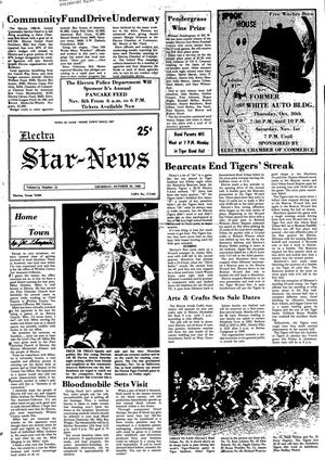 Primary view of object titled 'Electra Star-News (Electra, Tex.), Vol. 74, No. 12, Ed. 1 Thursday, October 30, 1980'.