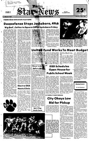 Electra Star-News (Electra, Tex.), Vol. 79, No. 13, Ed. 1 Thursday, November 14, 1985