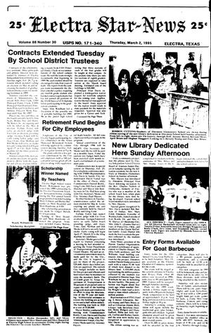 Electra Star-News (Electra, Tex.), Vol. 88, No. 30, Ed. 1 Thursday, March 2, 1995