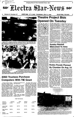 Electra Star-News (Electra, Tex.), Vol. 91, No. 47, Ed. 1 Thursday, July 9, 1998