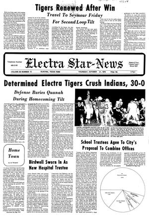 Electra Star-News (Electra, Tex.), Vol. 69, No. 12, Ed. 1 Thursday, October 21, 1976