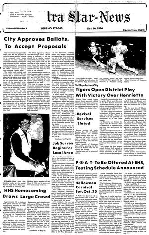 Electra Star-News (Electra, Tex.), Vol. 80, No. 9, Ed. 1 Thursday, October 16, 1986